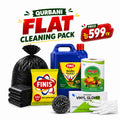 Qurbani Premium Cleaning Pack from DailyGoods featuring Finis phenyl, Fresh kitchen towel and vinyl gloves for home hygiene.